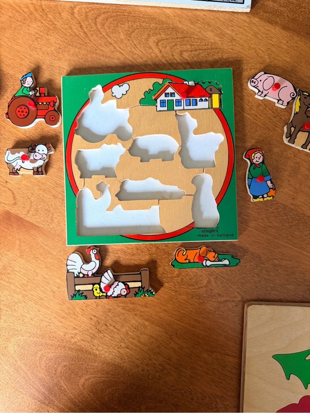 Children’s Kids Puzzles - Set of 4 Wood Puzzles Excellent Condition